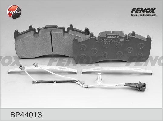 Комплект тормозных колодок, дисковый тормоз FENOX BP44013