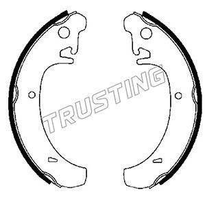 Комплект тормозных колодок TRUSTING 122004