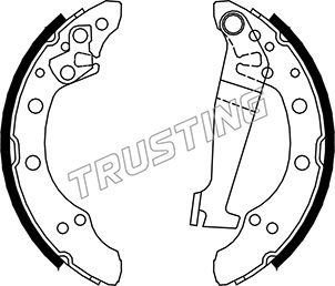 Комплект тормозных колодок TRUSTING 124274