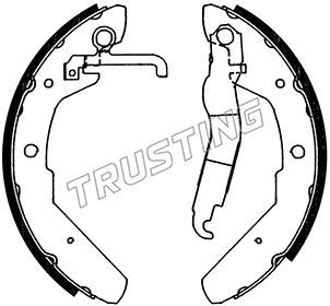 Комплект тормозных колодок TRUSTING 124279