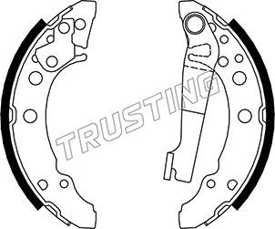 Комплект тормозных колодок TRUSTING 124280