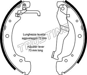 Комплект тормозных колодок TRUSTING 124285