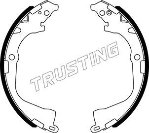 Комплект тормозных колодок TRUSTING 124290