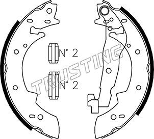 Комплект тормозных колодок TRUSTING 127269