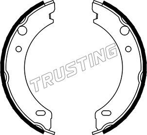 Комплект тормозных колодок, стояночная тормозная система TRUSTING 127271