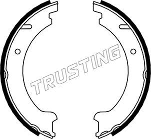 Комплект тормозных колодок, стояночная тормозная система TRUSTING 127272