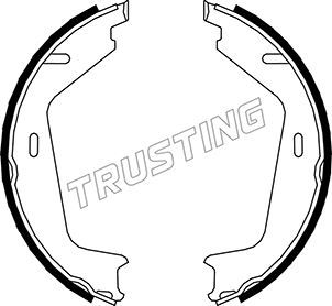 Комплект тормозных колодок, стояночная тормозная система TRUSTING 127273