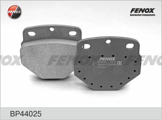Комплект тормозных колодок, дисковый тормоз FENOX BP44025