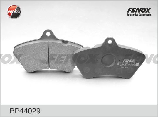 Комплект тормозных колодок, дисковый тормоз FENOX BP44029