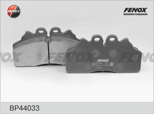 Комплект тормозных колодок, дисковый тормоз FENOX BP44033