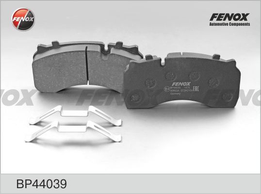 Комплект тормозных колодок, дисковый тормоз FENOX BP44039