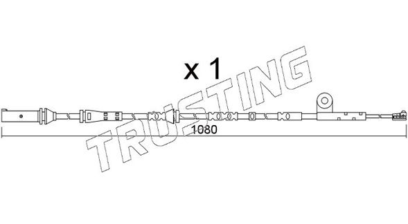 Сигнализатор, износ тормозных колодок TRUSTING SU367