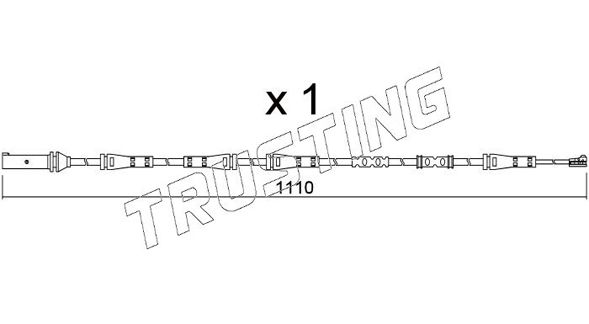 Сигнализатор, износ тормозных колодок TRUSTING SU368