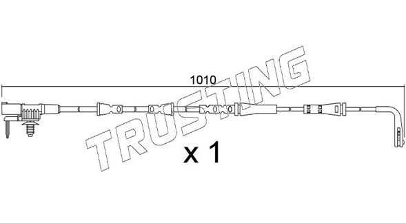 Сигнализатор, износ тормозных колодок TRUSTING SU397