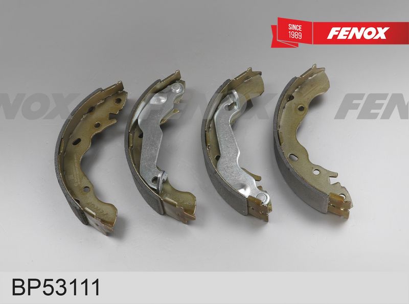 Комплект тормозных башмаков, барабанные тормоза FENOX BP53111