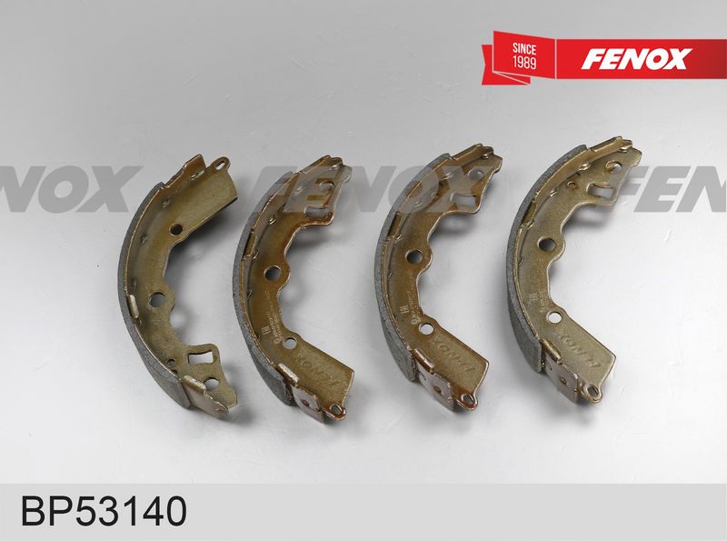 Комплект тормозных башмаков, барабанные тормоза FENOX BP53140
