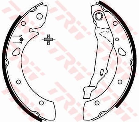 Комплект тормозных колодок TRW GS8632