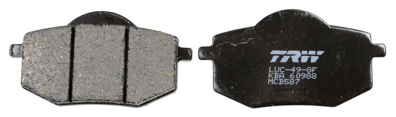 Комплект тормозных колодок, дисковый тормоз TRW MCB587