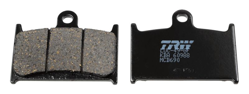 Комплект тормозных колодок, дисковый тормоз TRW MCB690