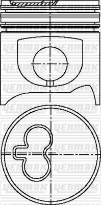 Поршень YENMAK 3103689000