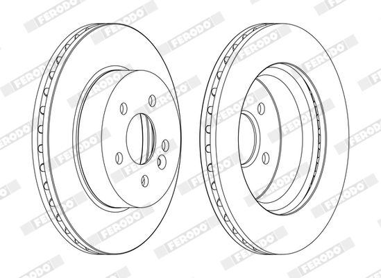 Тормозной диск FERODO DDF1036C