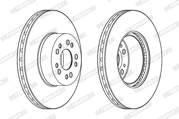 Тормозной диск FERODO DDF1061C1