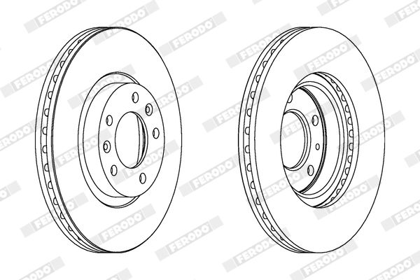 Тормозной диск FERODO DDF1132C