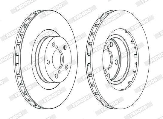 Тормозной диск FERODO DDF1175C