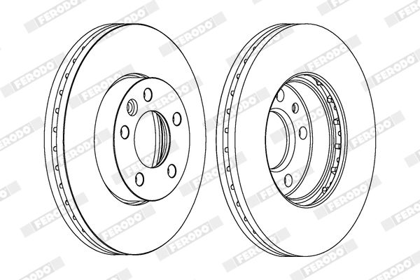Тормозной диск FERODO DDF1253C1