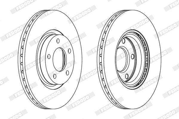 Тормозной диск FERODO DDF1312C