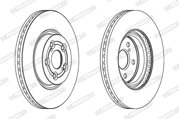 Тормозной диск FERODO DDF1315C