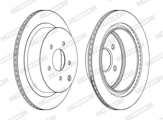 Тормозной диск FERODO DDF1506C