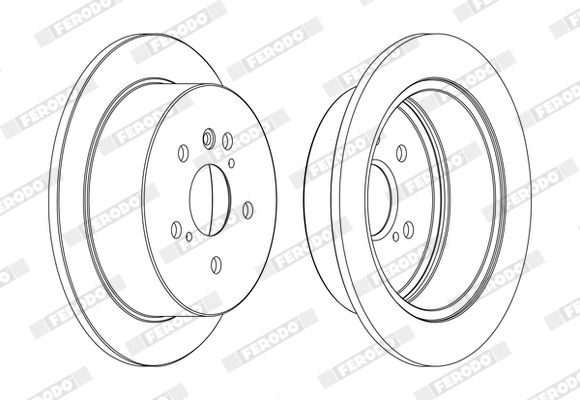 Тормозной диск FERODO DDF1545C