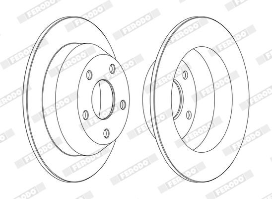 Тормозной диск FERODO DDF1553C
