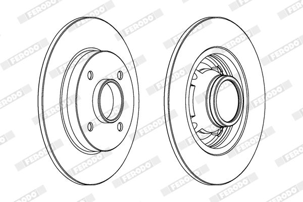Тормозной диск FERODO DDF1564C1