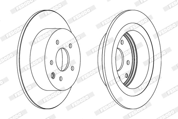 Тормозной диск FERODO DDF1590C