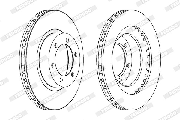 Тормозной диск FERODO DDF1594C
