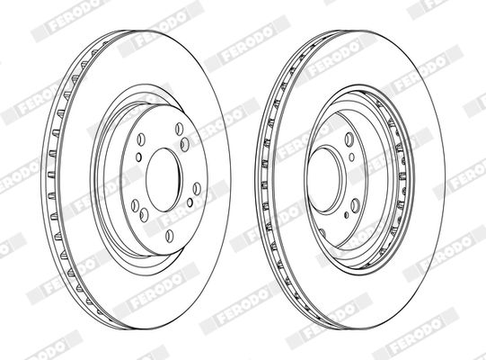 Тормозной диск FERODO DDF1596C