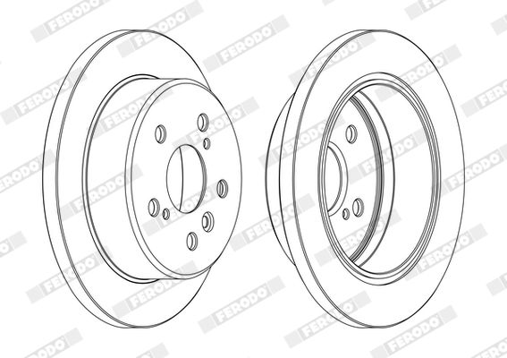 Тормозной диск FERODO DDF1598C