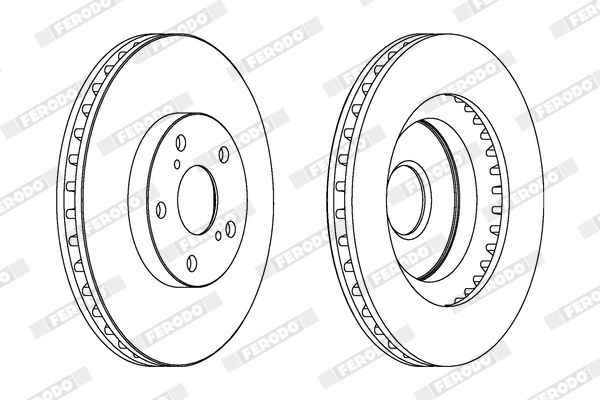 Тормозной диск FERODO DDF1646C