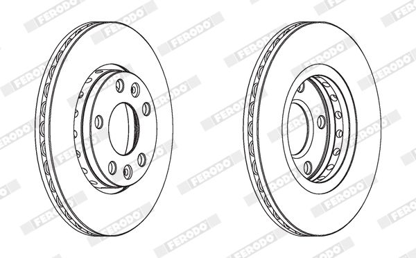 Тормозной диск FERODO DDF1728C