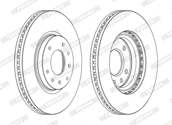 Тормозной диск FERODO DDF1768C