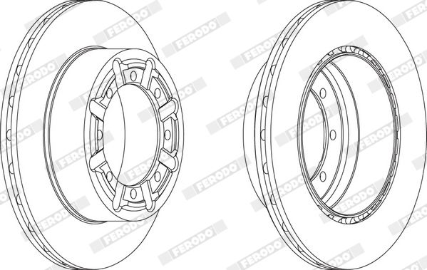 Тормозной диск FERODO FCR340A