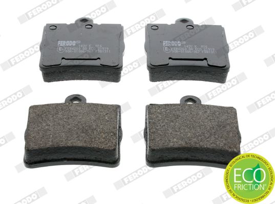 Комплект тормозных колодок, дисковый тормоз FERODO FDB1311