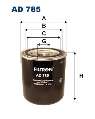 Патрон осушителя воздуха, пневматическая система FILTRON AD785