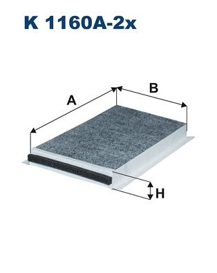 Фильтр, воздух во внутренном пространстве FILTRON K1160A2X