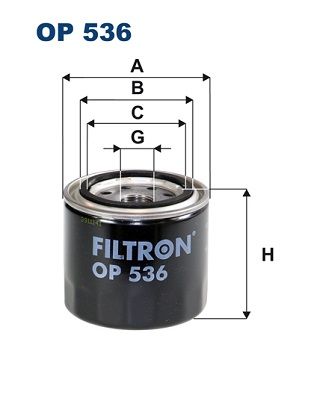 Масляный фильтр FILTRON OP536
