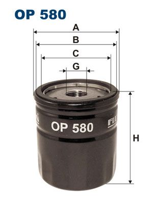 Масляный фильтр FILTRON OP580