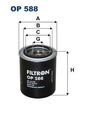 Масляный фильтр FILTRON OP588