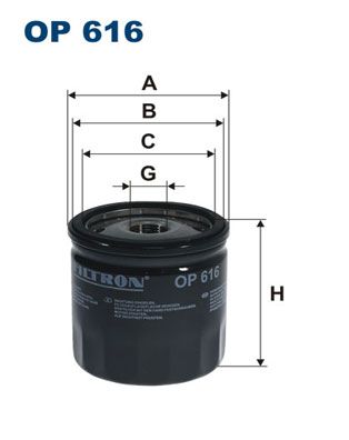 Масляный фильтр FILTRON OP616